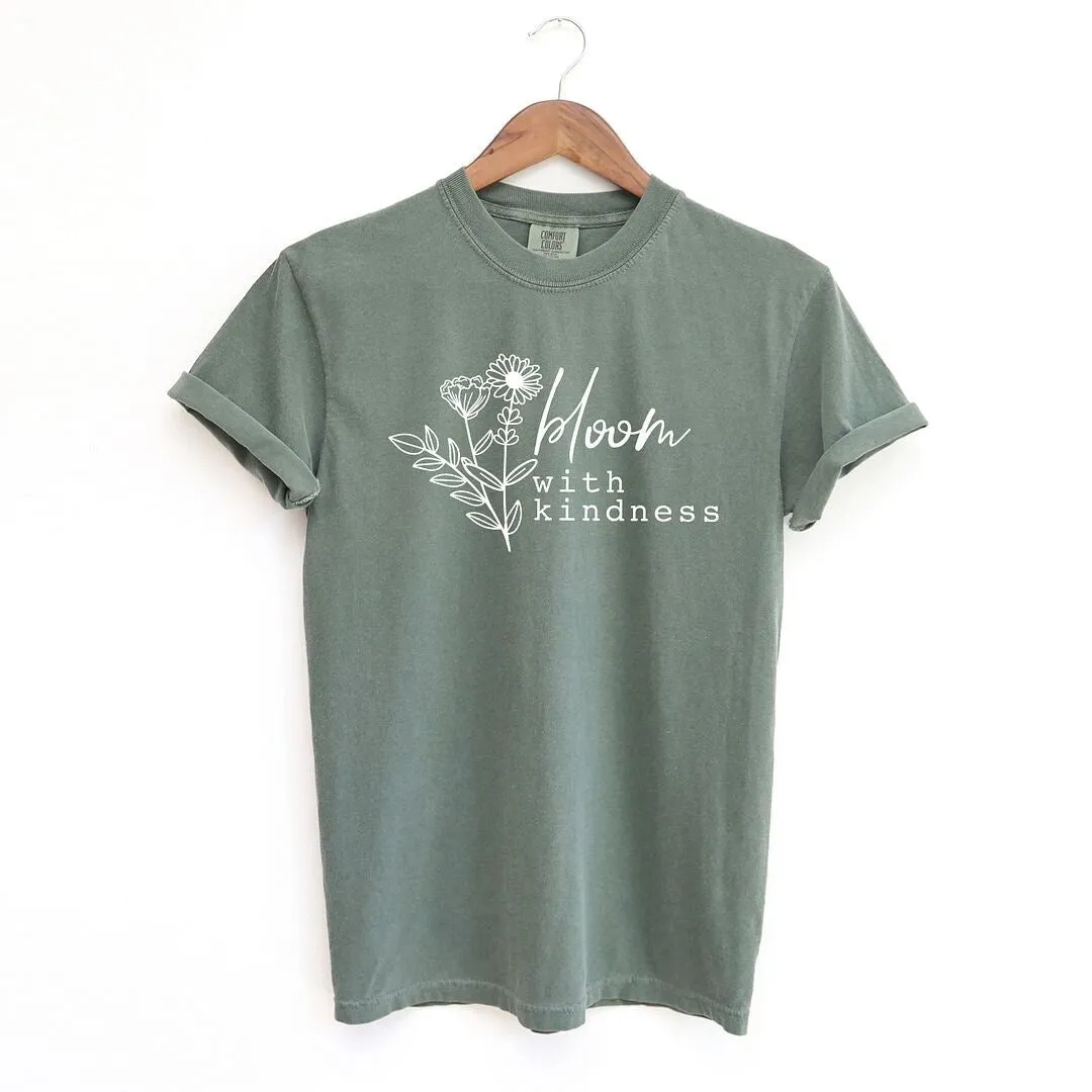 Bloom With Kindness Wildflower Garment Dyed Tee sold by Zulily product image thumbnail 5