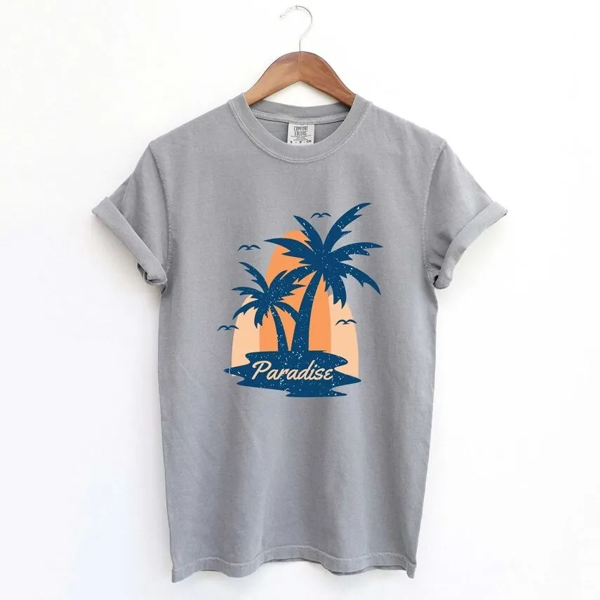 Paradise Palm Tree Garment Dyed Tee sold by Zulily product image thumbnail 4