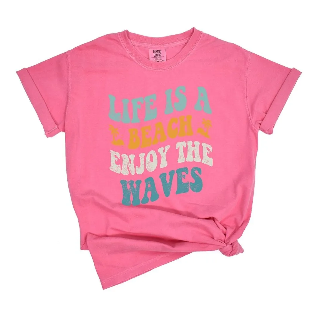 Enjoy The Waves Distressed Garment Dyed Tee sold by Zulily product image thumbnail 5