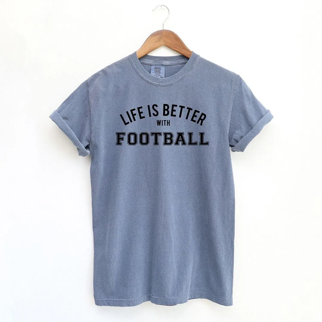 Life Is Better With Football Garment Dyed Tee sold by Zulily product image thumbnail 4