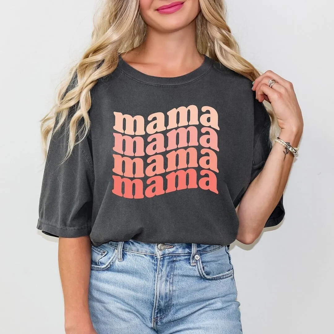 Retro Mama Wave Garment Dyed Tee sold by Zulily product image thumbnail 2