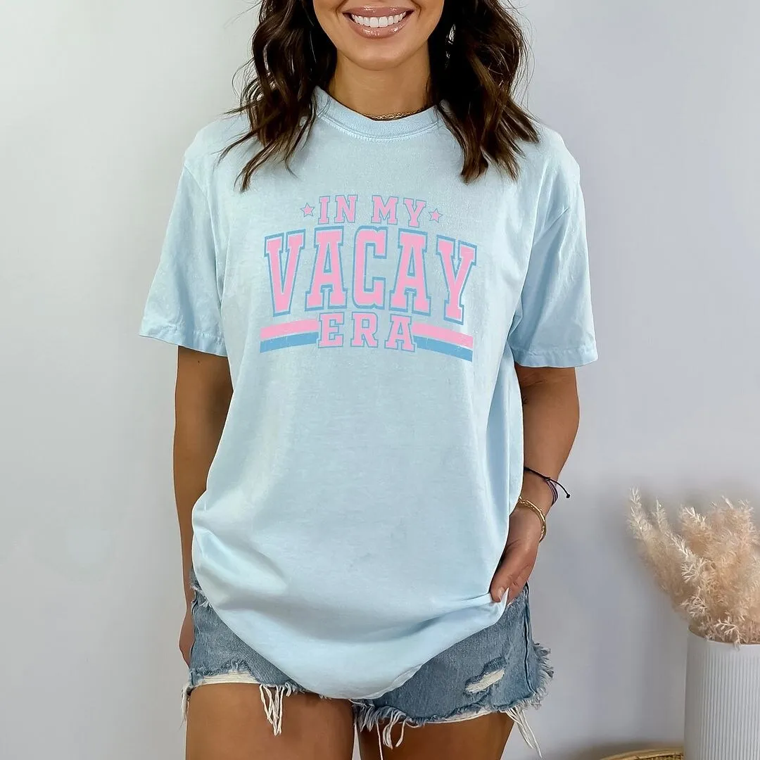 In My Vacay Era Garment Dyed Tee sold by Zulily