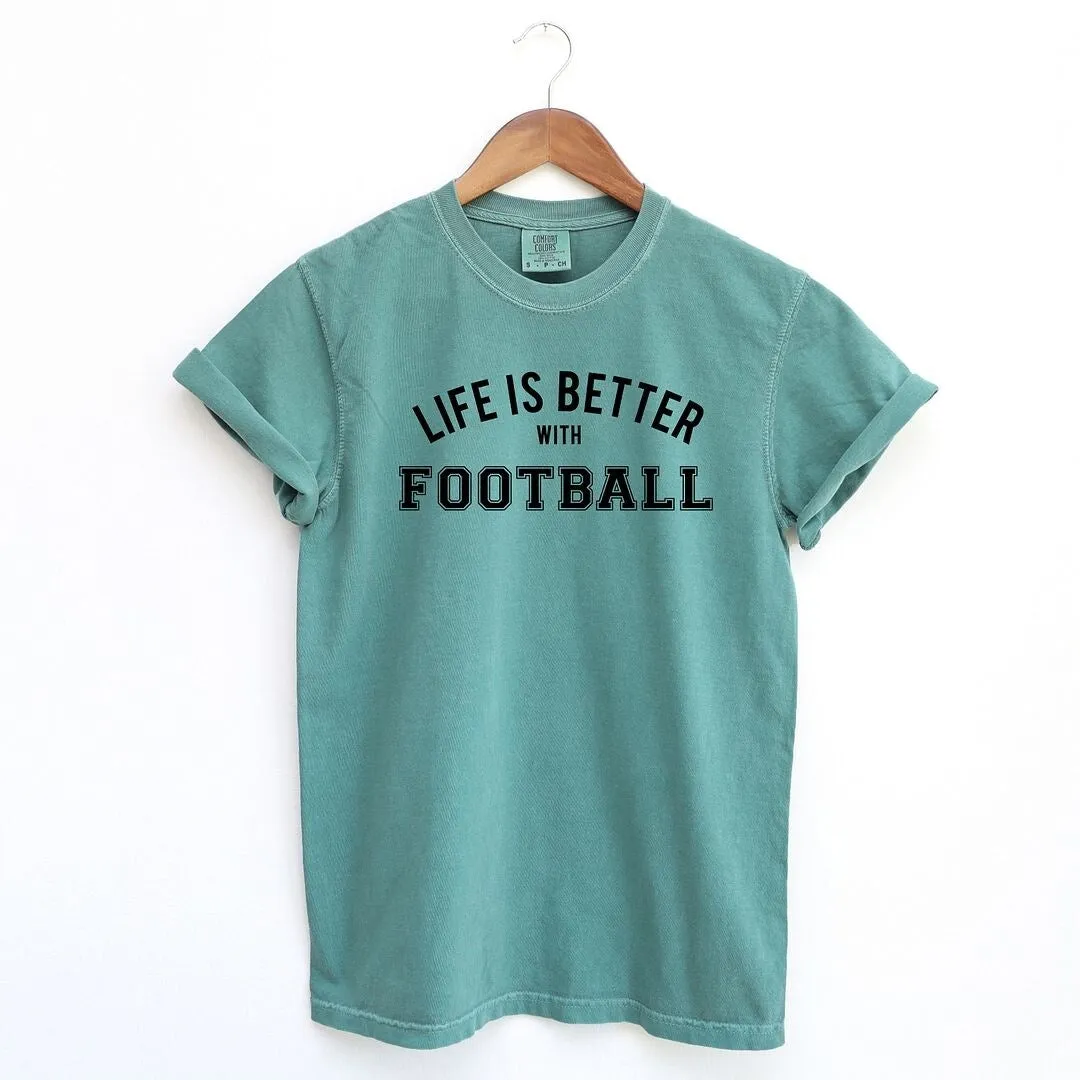 Life Is Better With Football Garment Dyed Tee sold by Zulily product image thumbnail 4