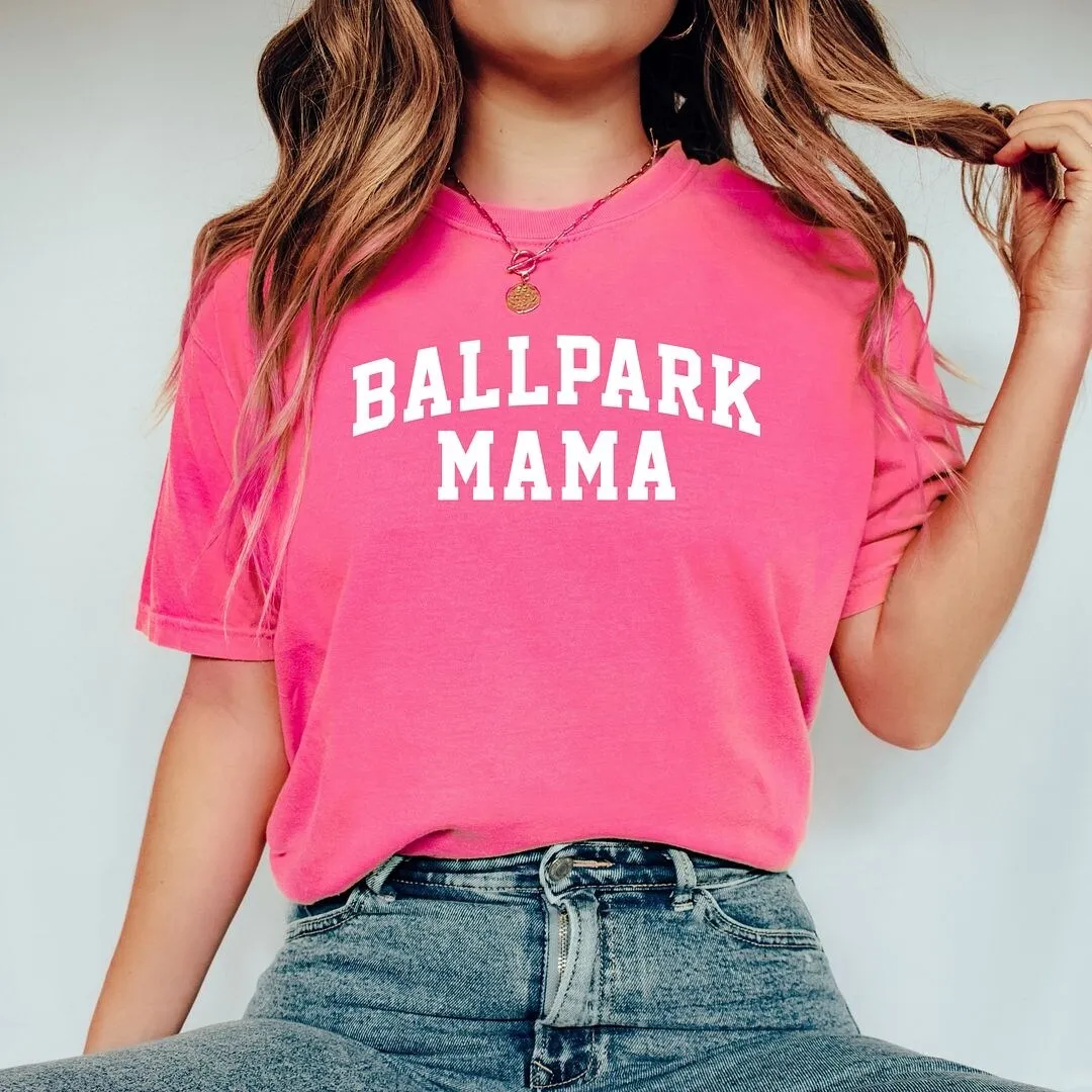 Varsity Ballpark Mama Garment Dyed Tee sold by Zulily product image thumbnail 5