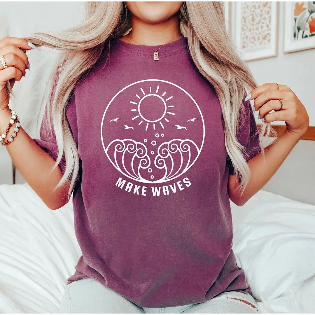 Make Waves Circle Garment Dyed Tee sold by Zulily product image thumbnail 2