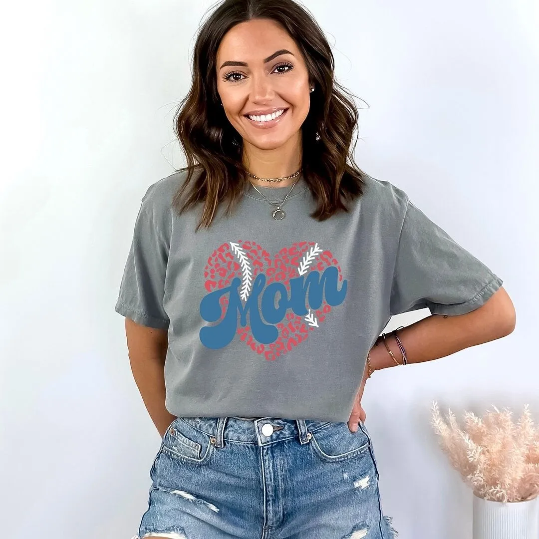 Baseball Mom Heart Garment Dyed Tee sold by Zulily product image thumbnail 4