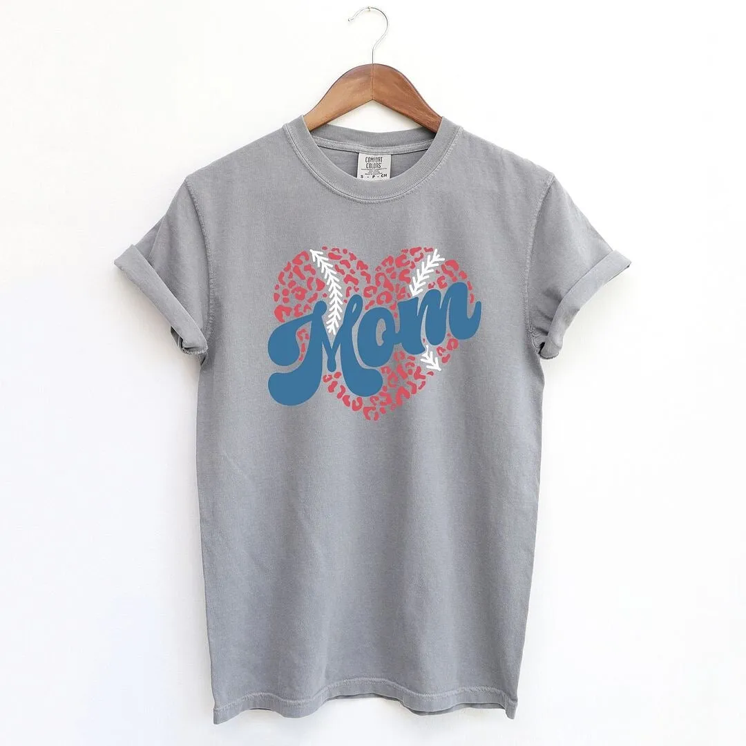 Baseball Mom Heart Garment Dyed Tee sold by Zulily