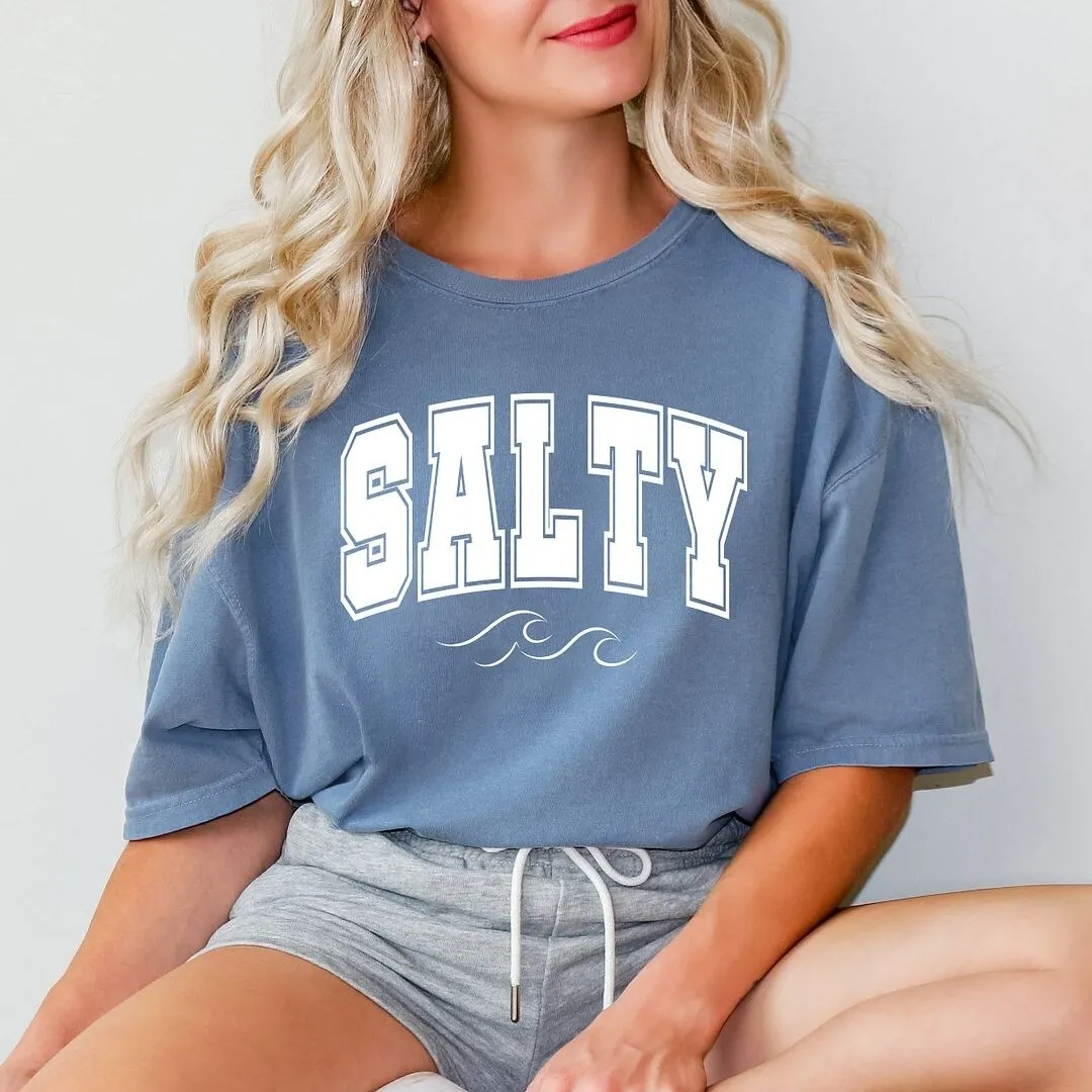 Salty Varsity Garment Dyed Tee sold by Zulily product image thumbnail 4