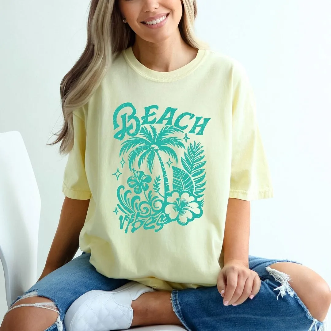 Beach Vibes Distressed Garment Dyed Tee sold by Zulily product image thumbnail 4