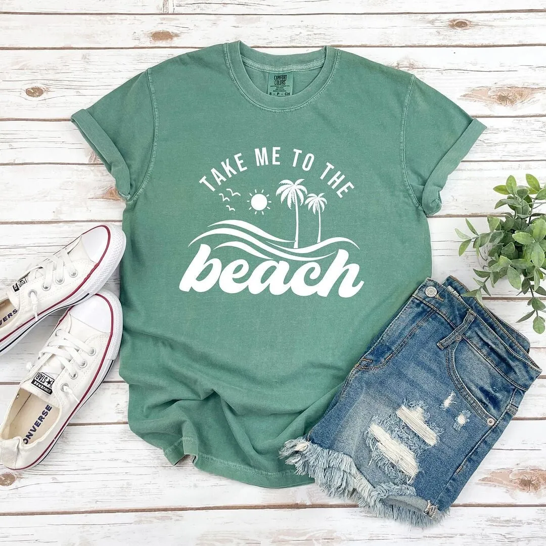 Take Me To The Beach Wave Garment Dyed Tee sold by Zulily product image thumbnail 3