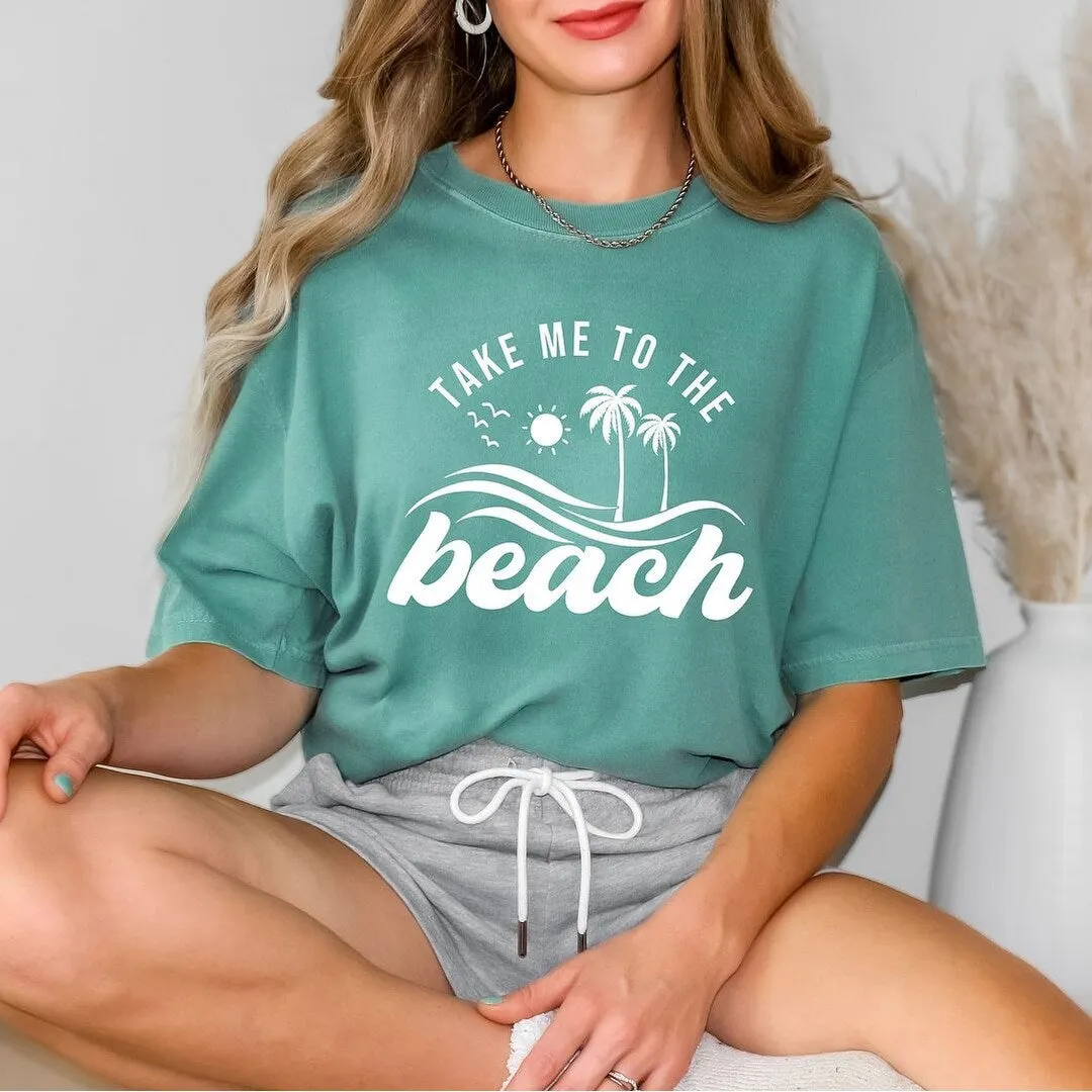 Take Me To The Beach Wave Garment Dyed Tee sold by Zulily product image thumbnail 5