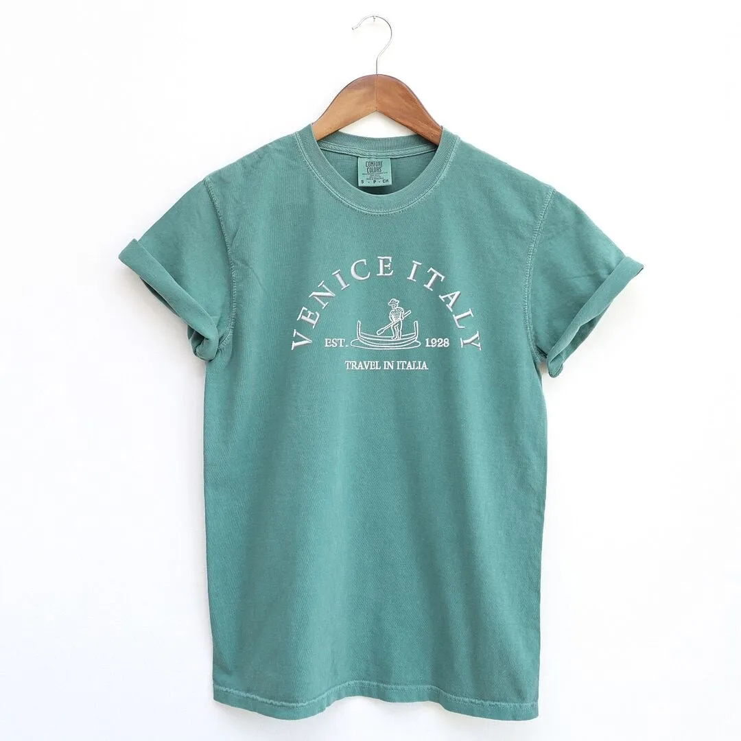 Embroidered Venice Italy Garment Dyed Tee sold by Zulily product image thumbnail 4
