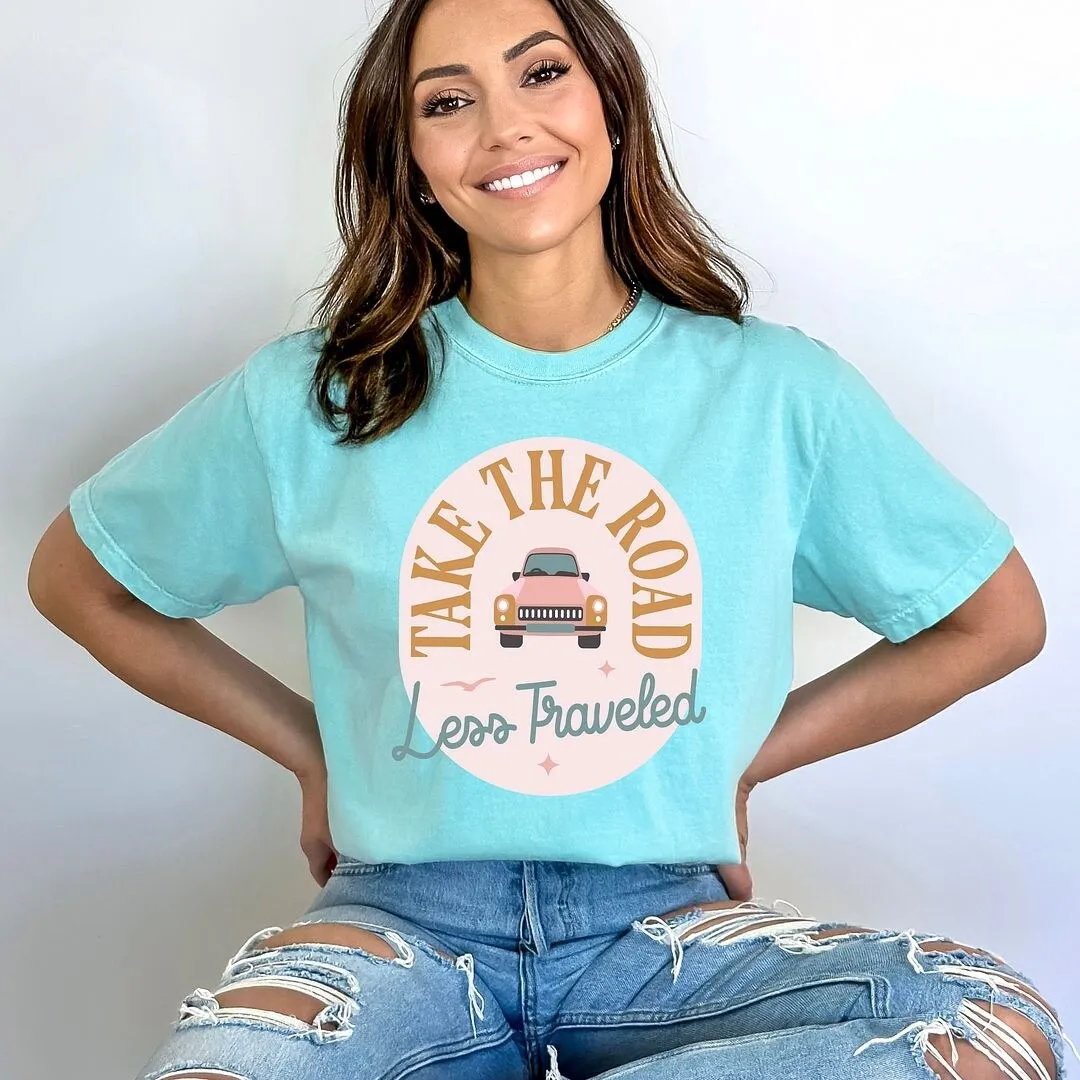 Road Less Traveled Car Garment Dyed Tee sold by Zulily product image thumbnail 2