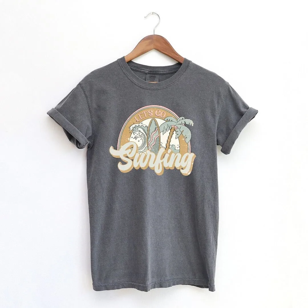 Let's Go Surfing Garment Dyed Tee sold by Zulily product image thumbnail 4