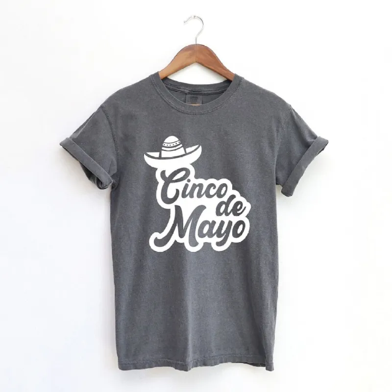 Cinco De Mayo Cursive Garment Dyed Tee sold by Zulily