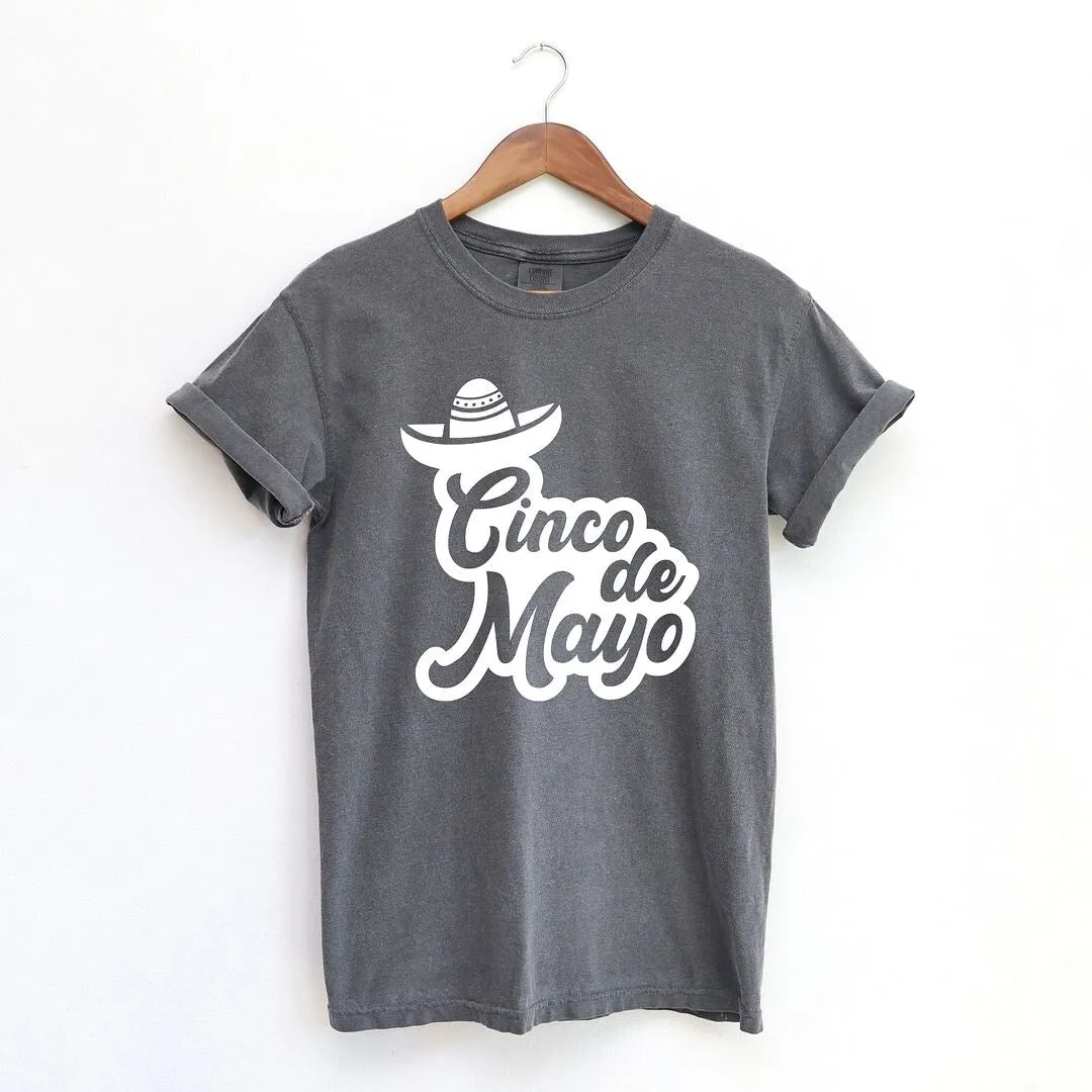 Cinco De Mayo Cursive Garment Dyed Tee sold by Zulily