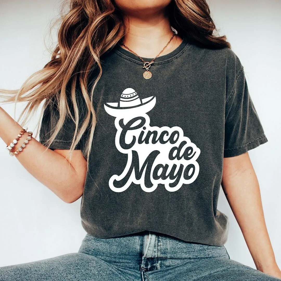 Cinco De Mayo Cursive Garment Dyed Tee sold by Zulily product image thumbnail 4
