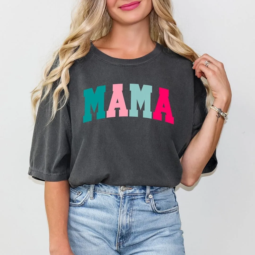 Bright Mama Block Garment Dyed Tee sold by Zulily product image thumbnail 3