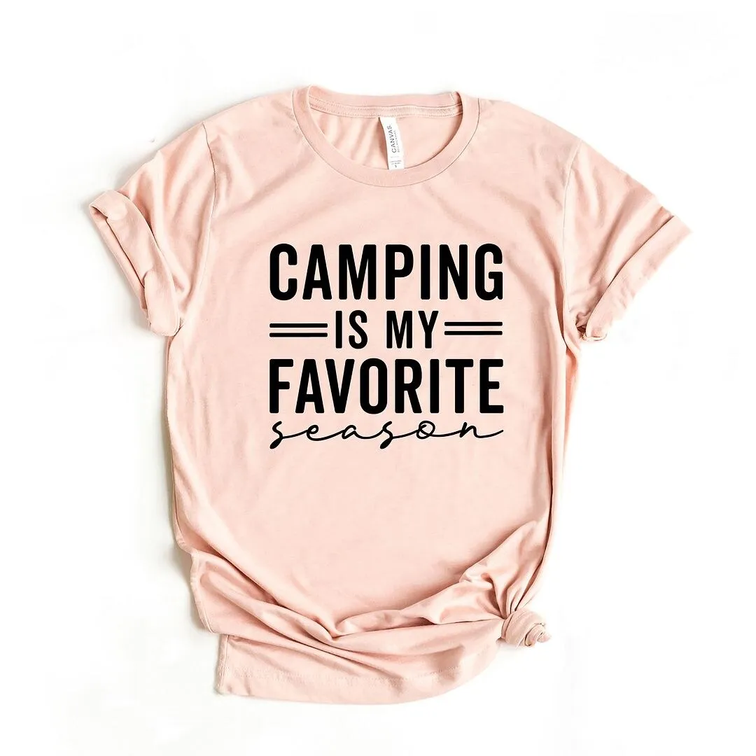 Camping Is My Favorite Season Short Sleeve Crewnneck Tee sold by Zulily product image thumbnail 4