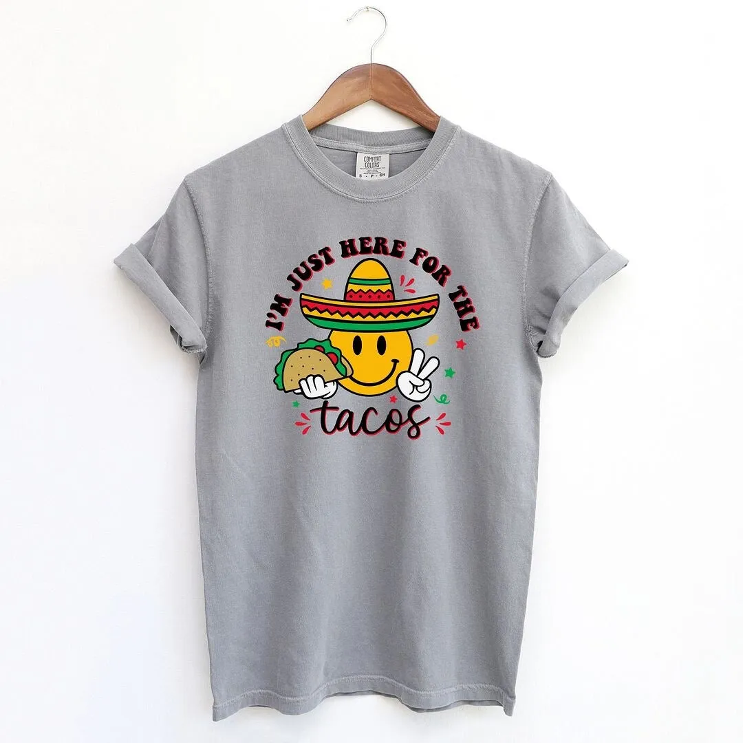 Here For The Tacos Smiley Garment Dyed Tee sold by Zulily product image thumbnail 3