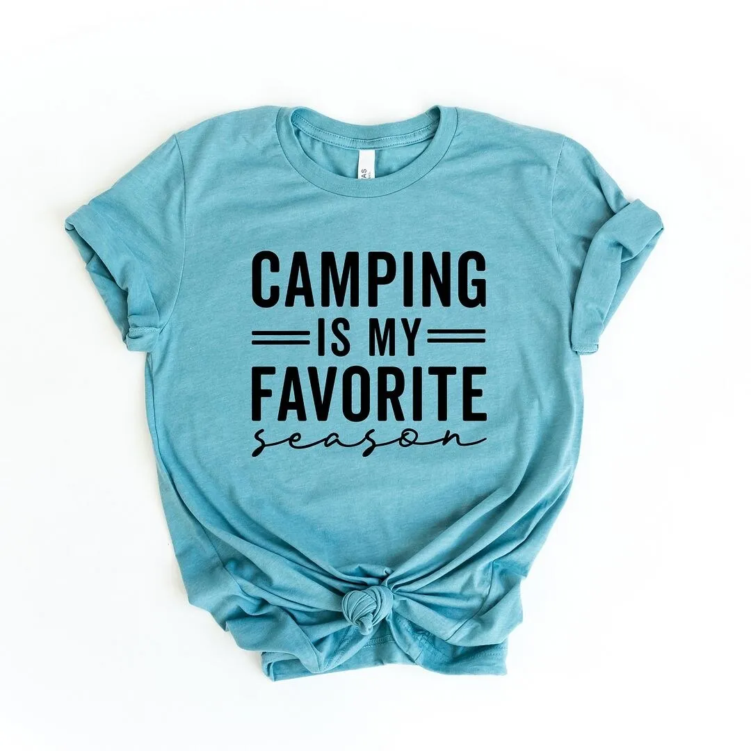 Camping Is My Favorite Season Short Sleeve Crewnneck Tee sold by Zulily product image thumbnail 5