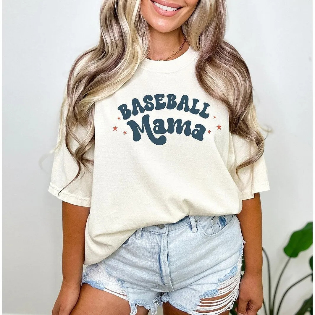 Baseball Mama Stars Garment Dyed Tee sold by Zulily