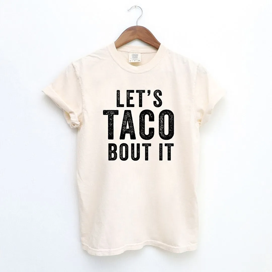 Let's Taco Bout It Garment Dyed Tee sold by Zulily product image thumbnail 4