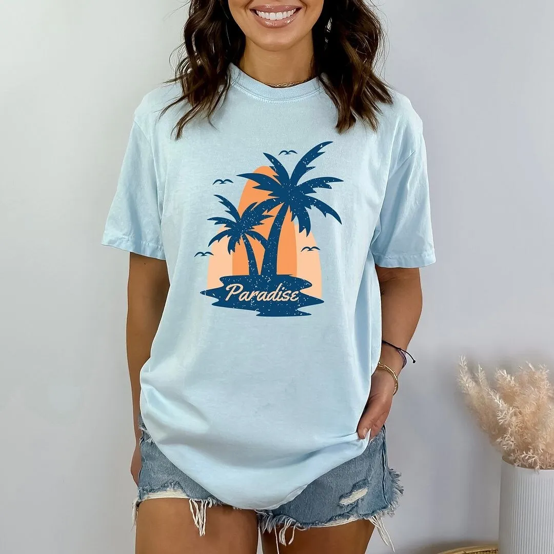 Paradise Palm Tree Garment Dyed Tee sold by Zulily product image thumbnail 2