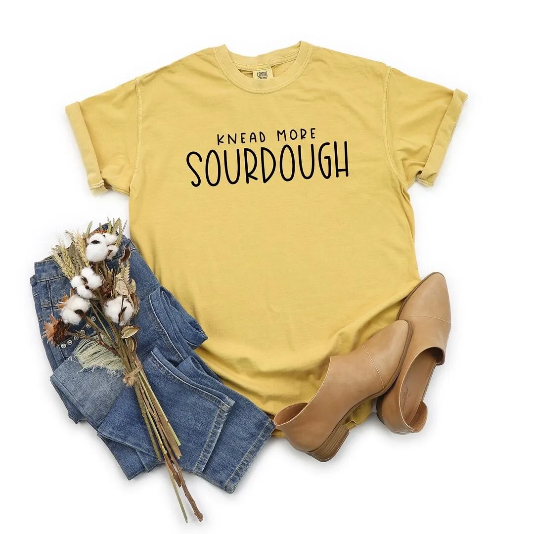 Knead More Sourdough Garment Dyed Tee sold by Zulily product image thumbnail 4