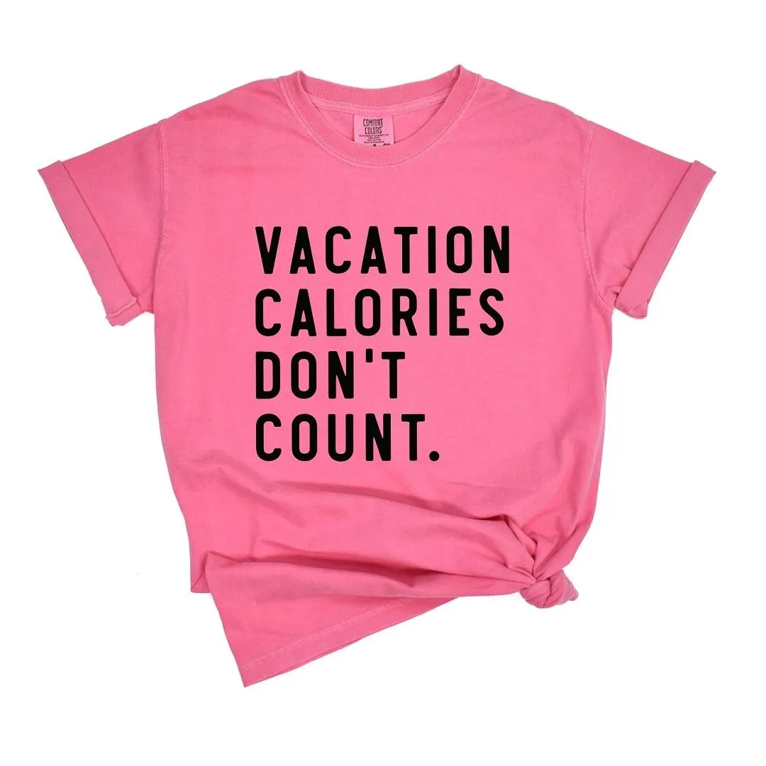 Vacation Calories Don't Count Garment Dyed Tee sold by Zulily product image thumbnail 3