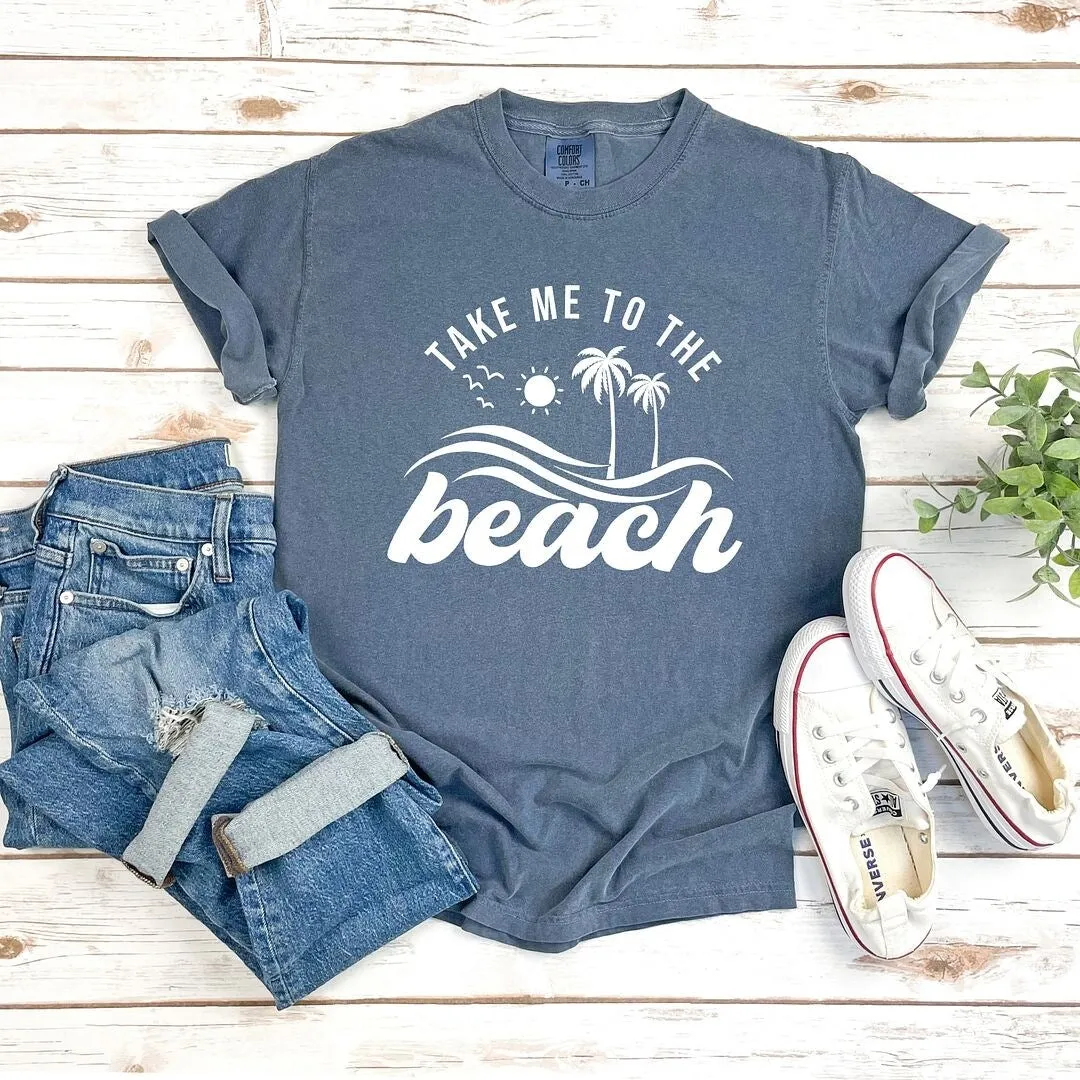 Take Me To The Beach Wave Garment Dyed Tee sold by Zulily product image thumbnail 3