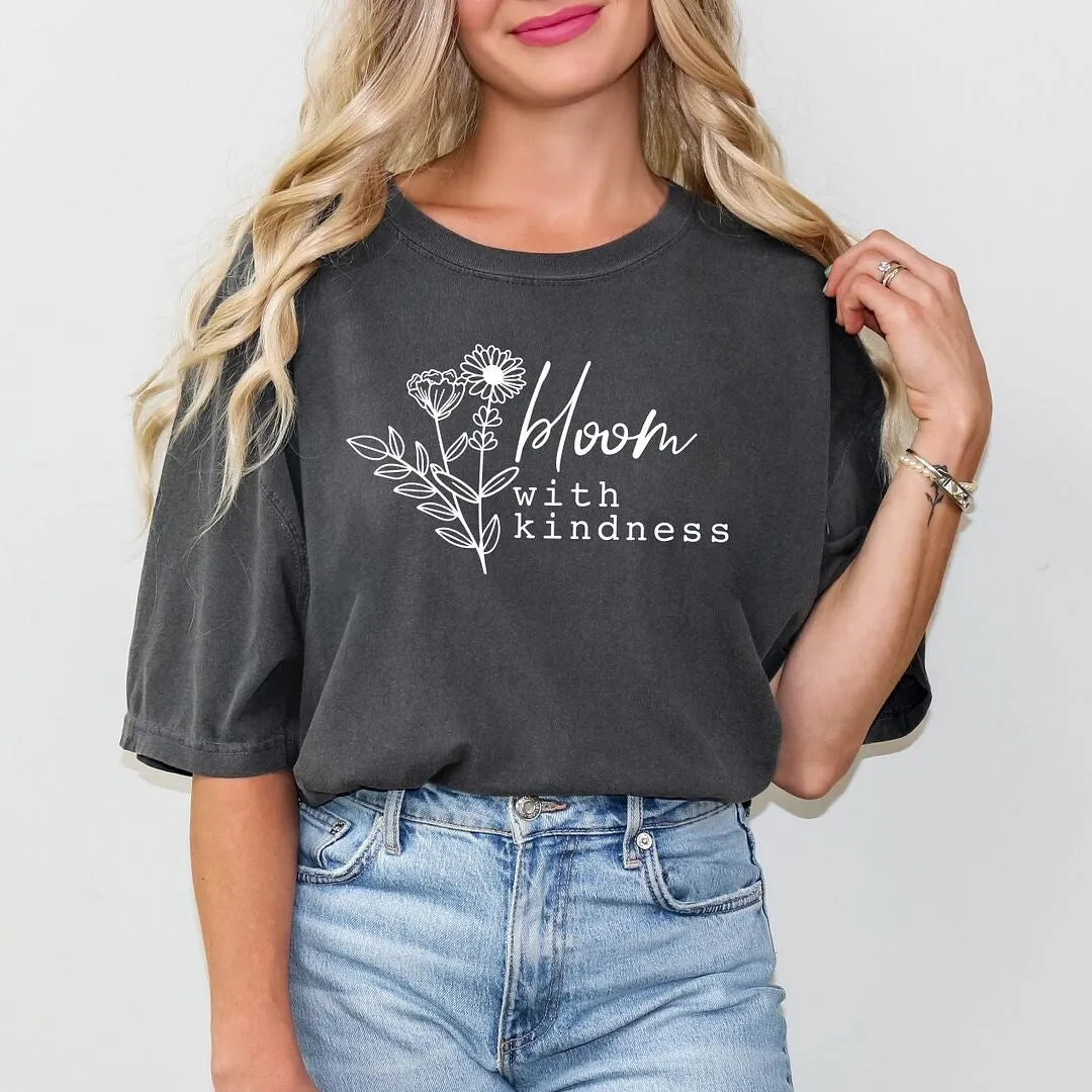 Bloom With Kindness Wildflower Garment Dyed Tee sold by Zulily product image thumbnail 3