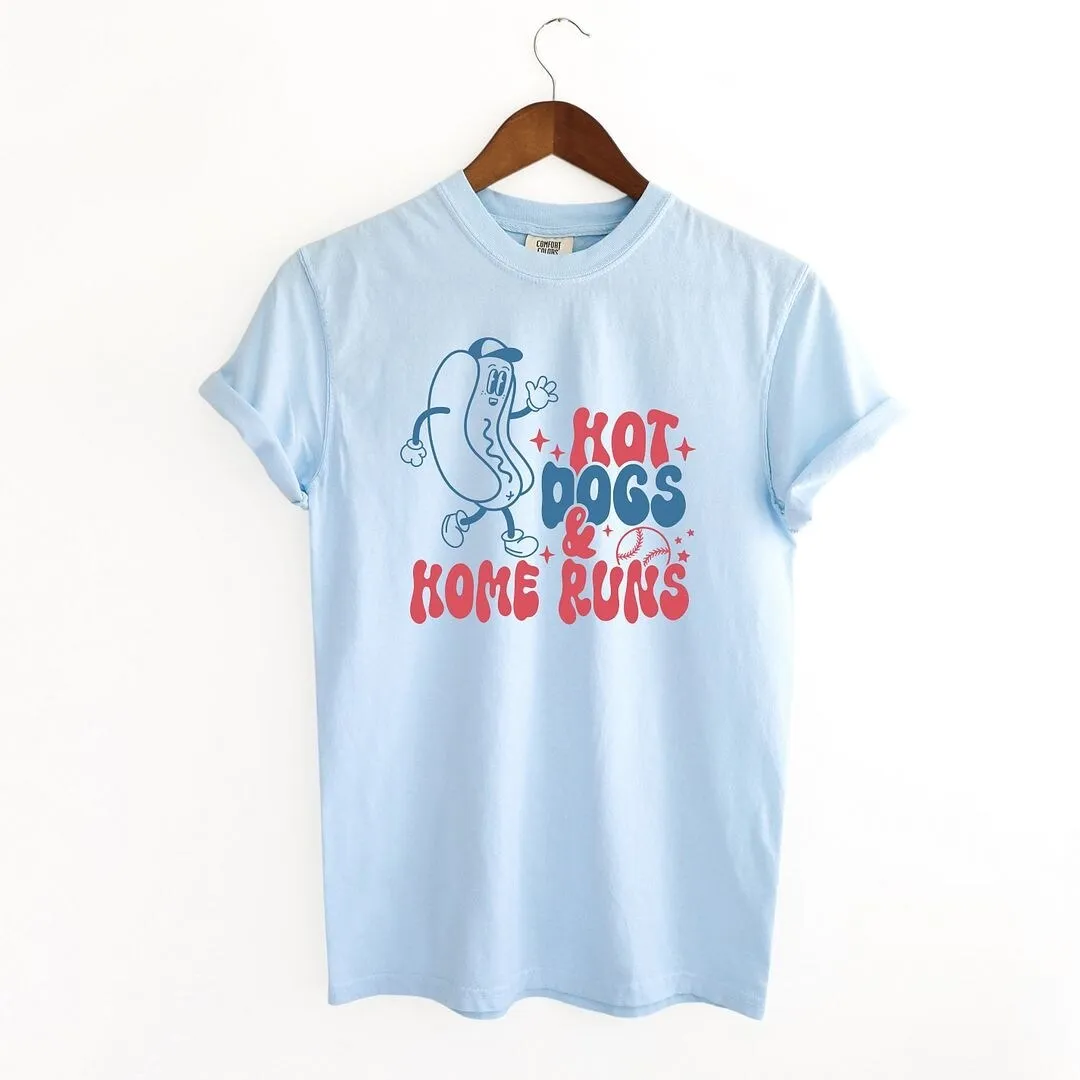 Hot Dogs And Home Runs Garment Dyed Tee sold by Zulily product image thumbnail 3