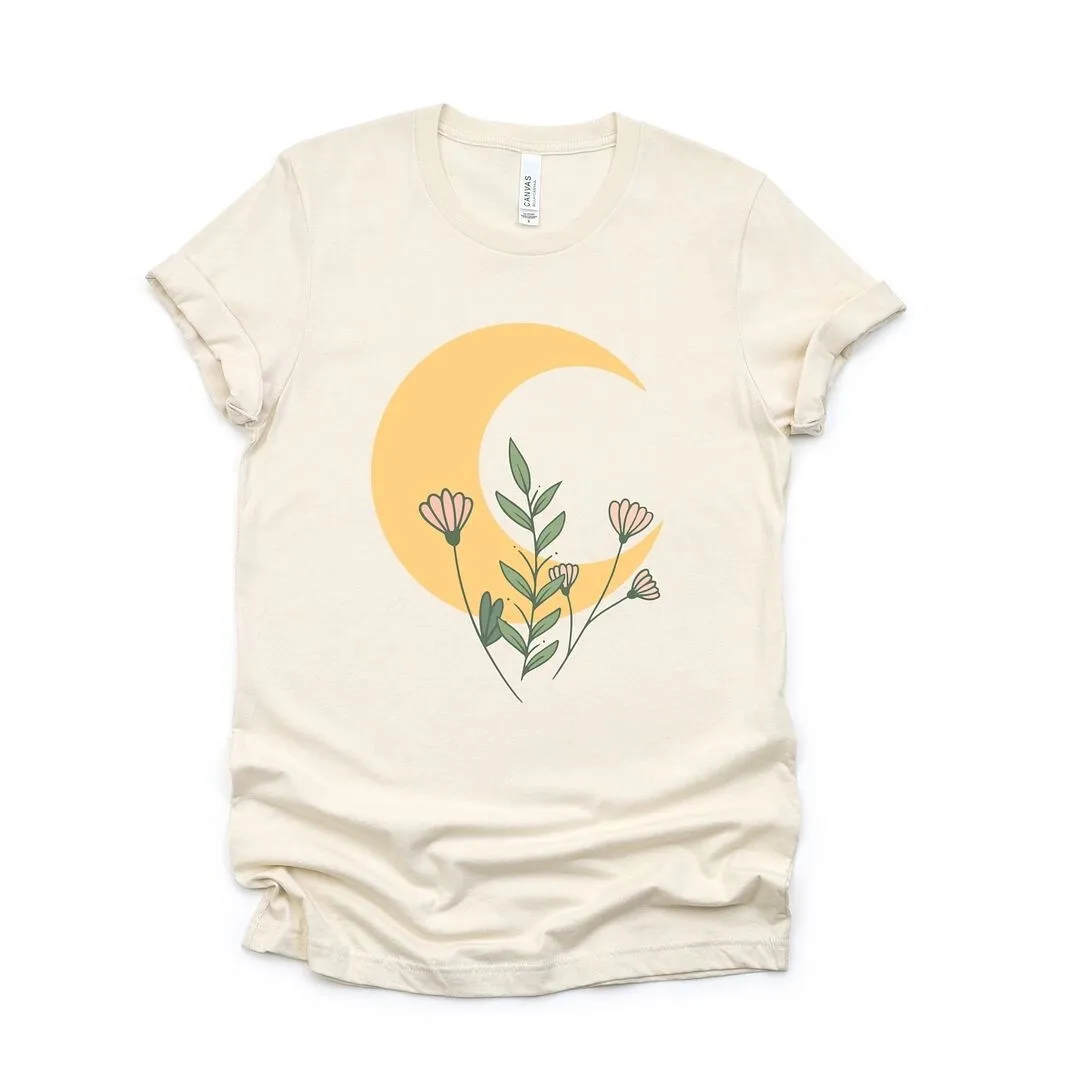 Flower Moon Short Sleeve Crewnneck Tee sold by Zulily product image thumbnail 2