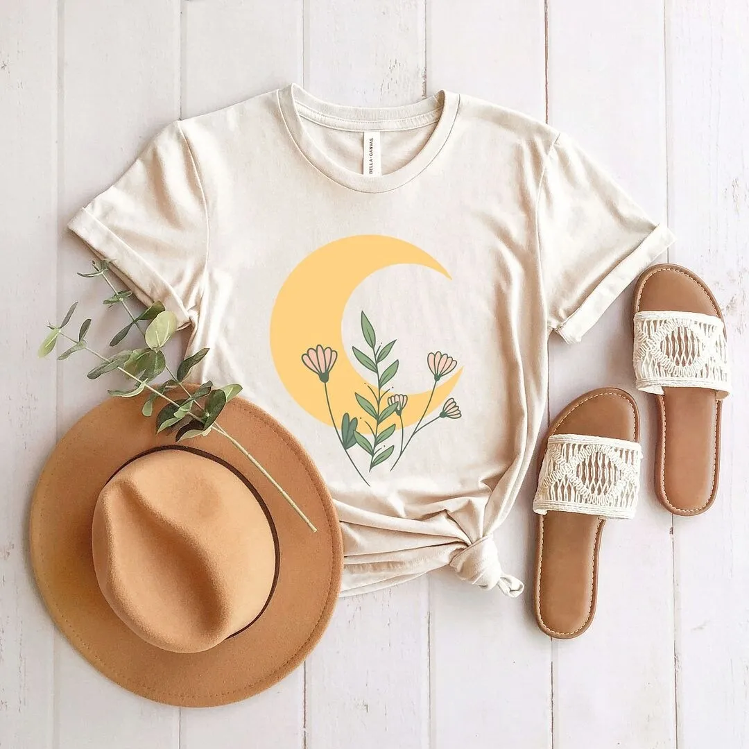 Flower Moon Short Sleeve Crewnneck Tee sold by Zulily product image thumbnail 3