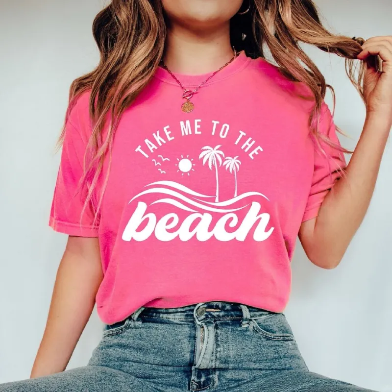Take Me To The Beach Wave Garment Dyed Tee sold by Zulily