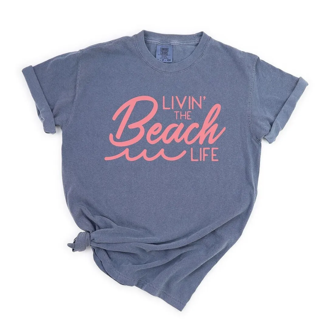 Livin' The Beach Life Garment Dyed Tee sold by Zulily product image thumbnail 3