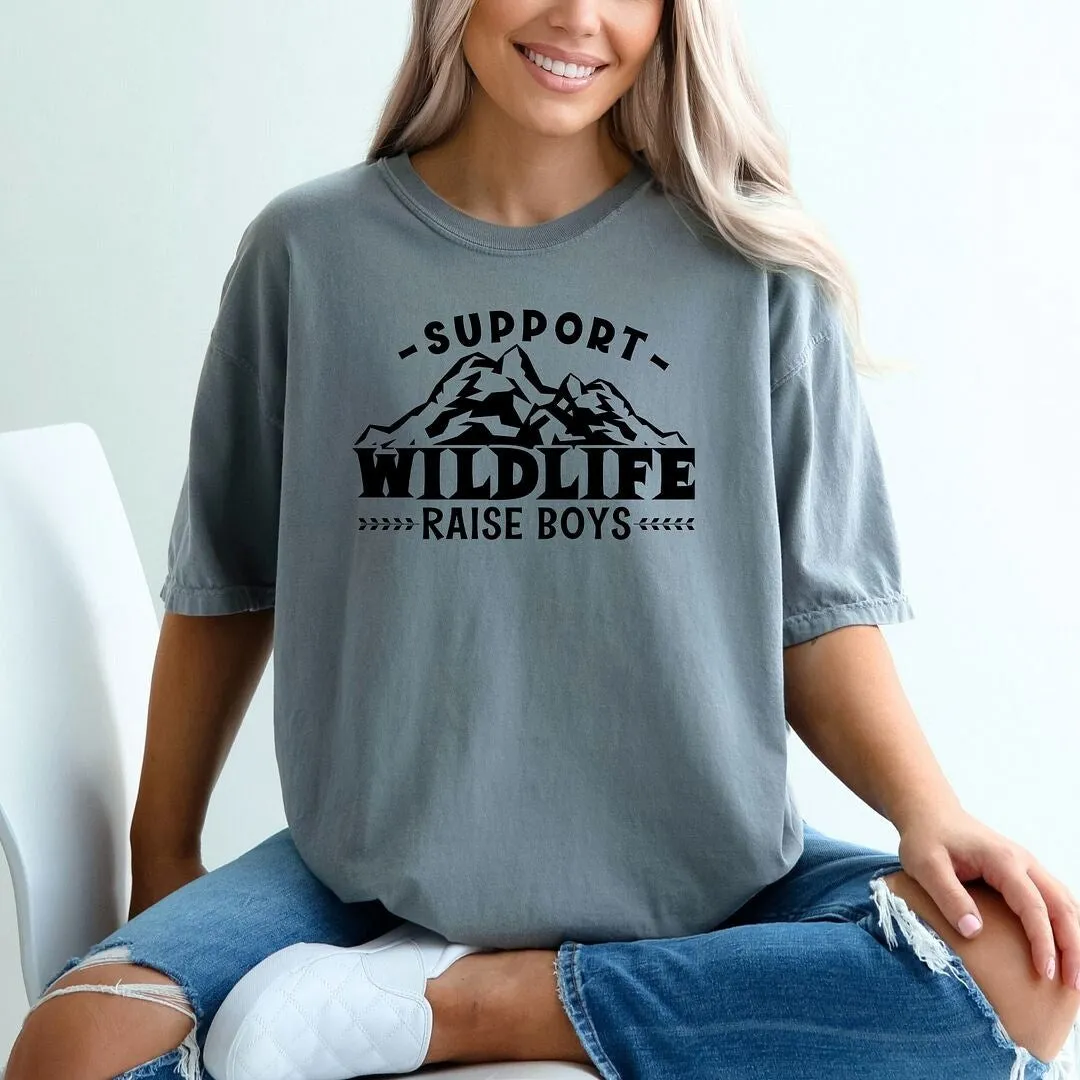 Support Wildlife Raise Boys Garment Dyed Tee sold by Zulily product image thumbnail 3