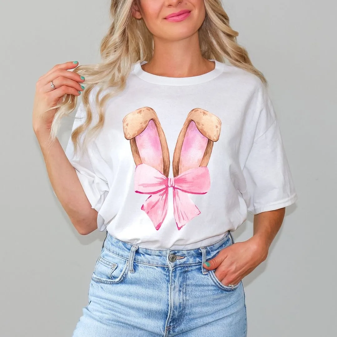 Coquette Bunny Ears Short Sleeve Crewnneck Tee sold by Zulily product image thumbnail 3