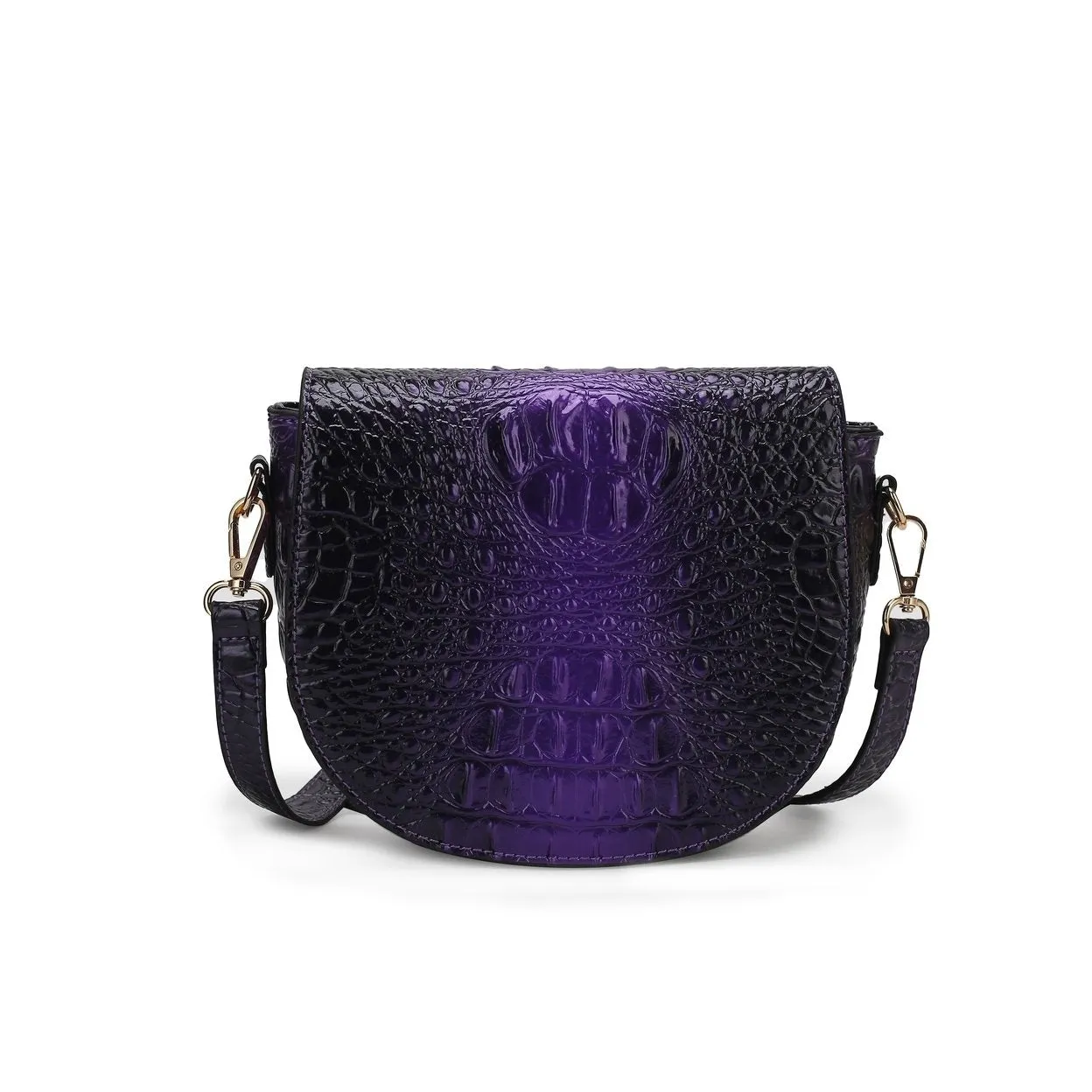 Amalia False Croc-Embossed Crossbody Bag sold by Zulily product image thumbnail 5