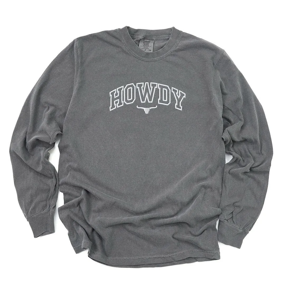 Howdy Bull Varsity Garment Dyed Long Sleeve sold by Zulily product image thumbnail 5