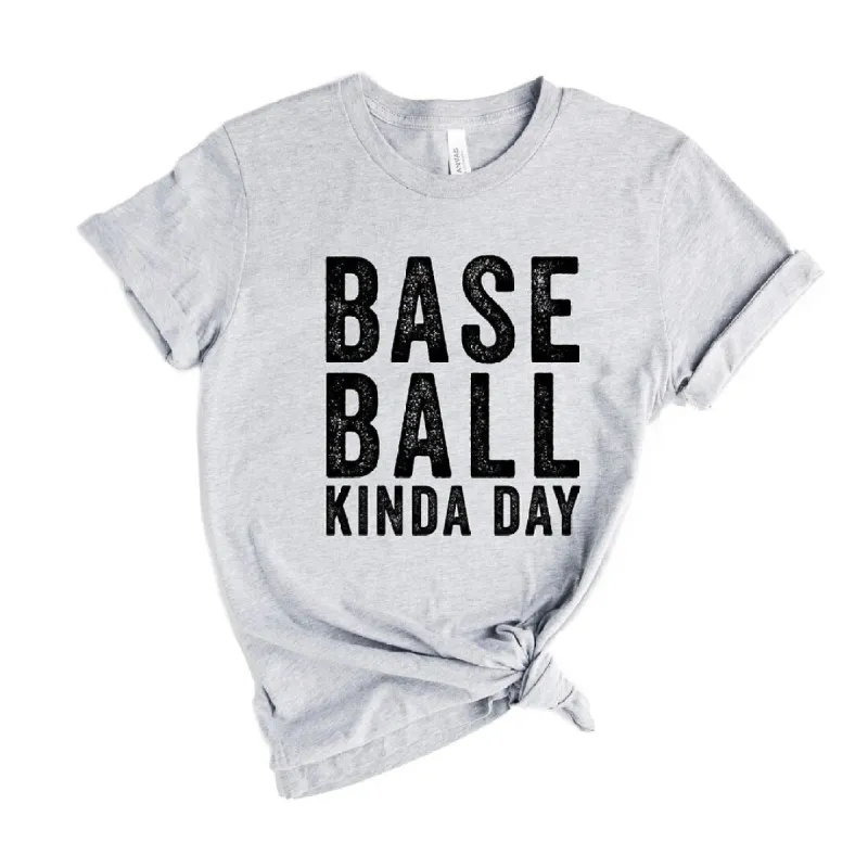 Baseball Kinda Day Short Sleeve Crewnneck Tee sold by Zulily