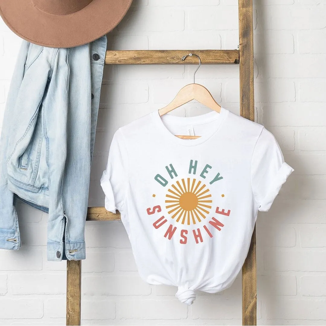 Oh Hey Sunshine Short Sleeve Crewneck Tee sold by Zulily product image thumbnail 5