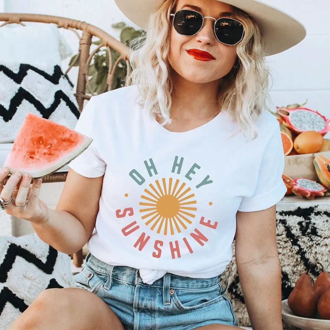 Oh Hey Sunshine Short Sleeve Crewneck Tee sold by Zulily product image thumbnail 4