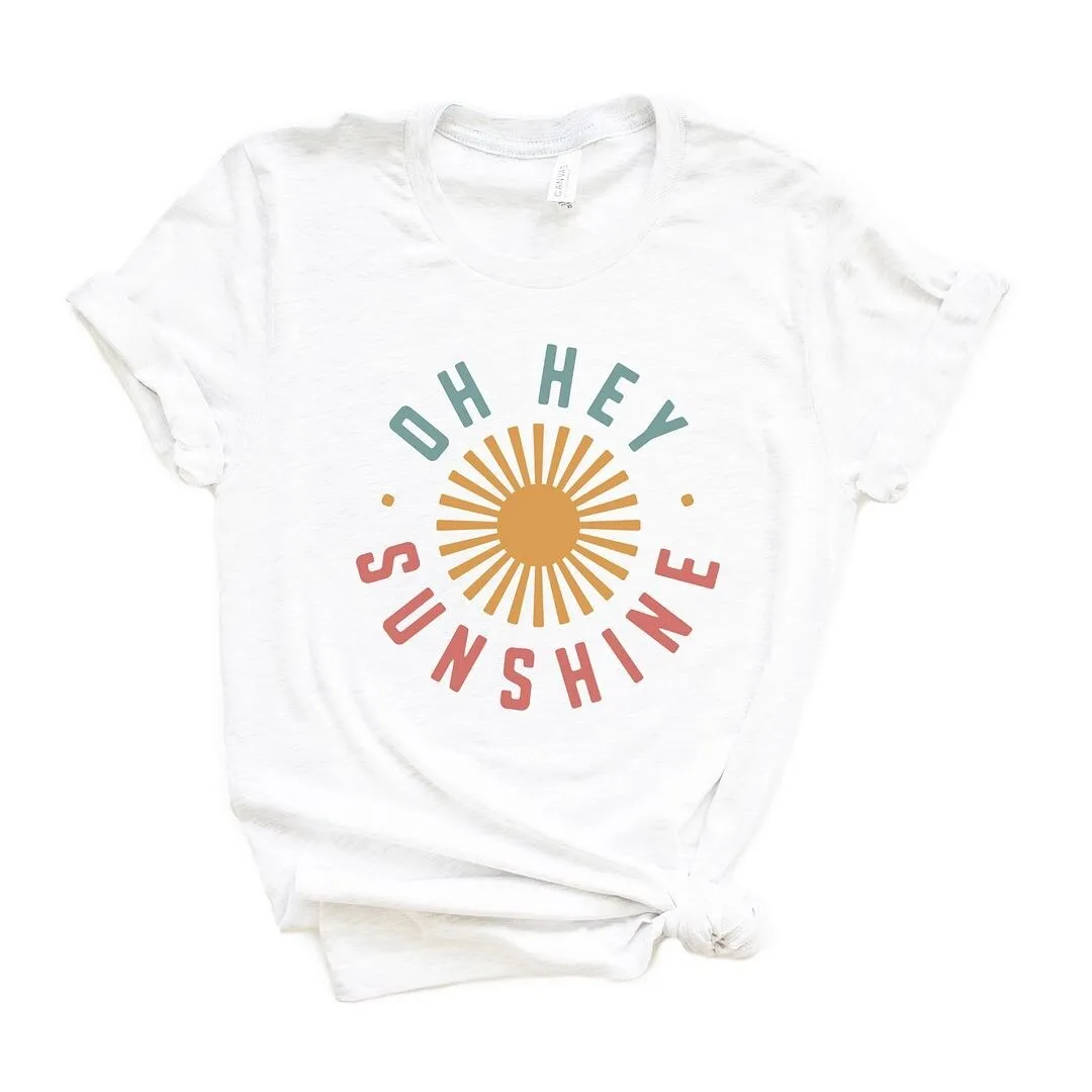 Oh Hey Sunshine Short Sleeve Crewneck Tee sold by Zulily product image thumbnail 3