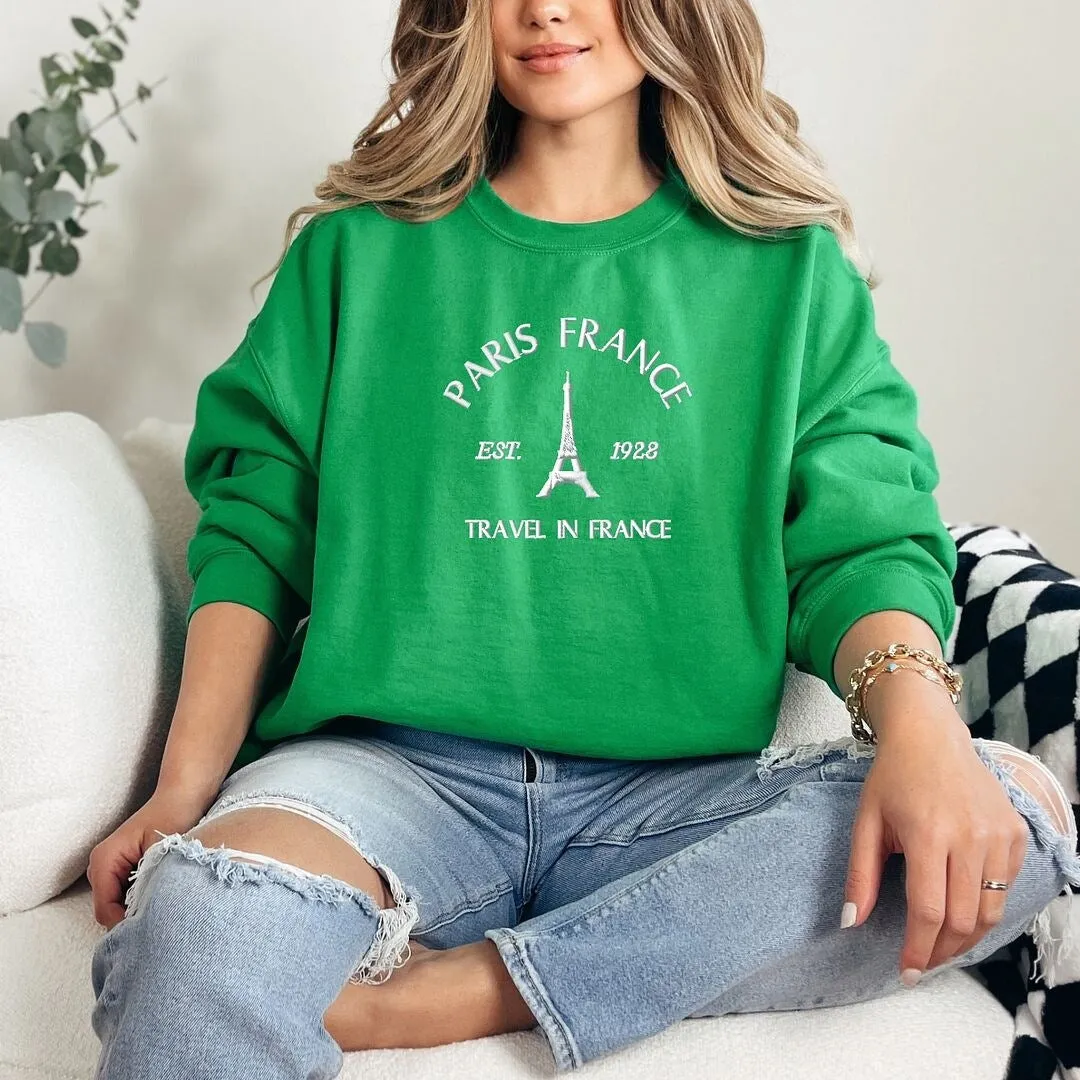 Embroidered Paris France Graphic Sweatshirt sold by Zulily product image thumbnail 2