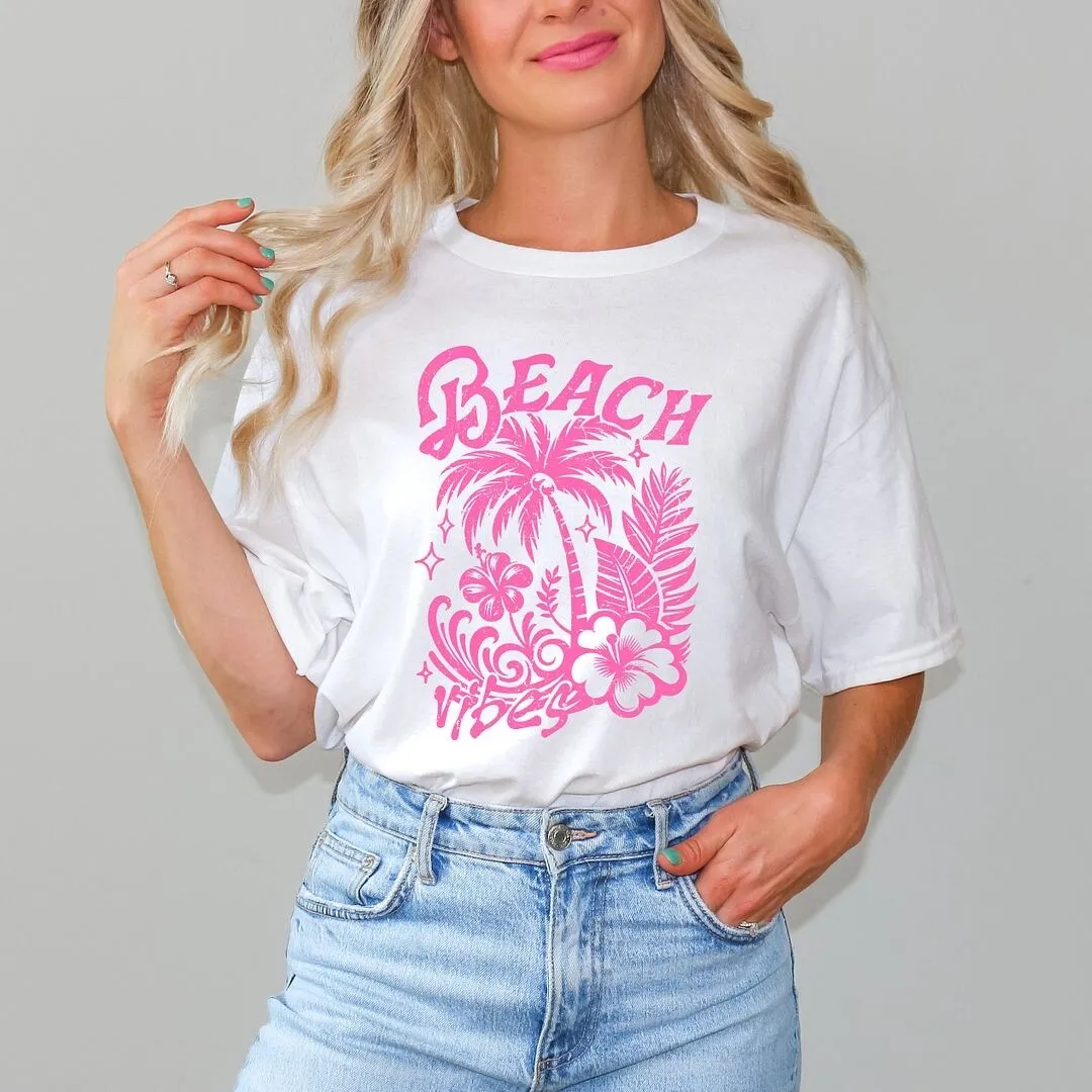 Beach Vibes Distressed Short Sleeve Crewnneck Tee sold by Zulily product image thumbnail 4