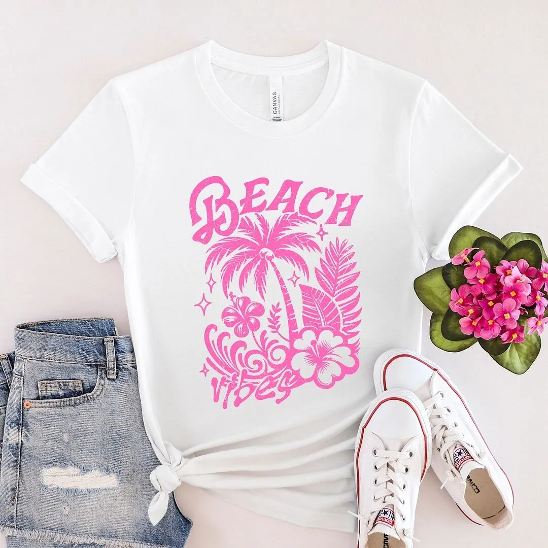 Beach Vibes Distressed Short Sleeve Crewnneck Tee sold by Zulily product image thumbnail 5