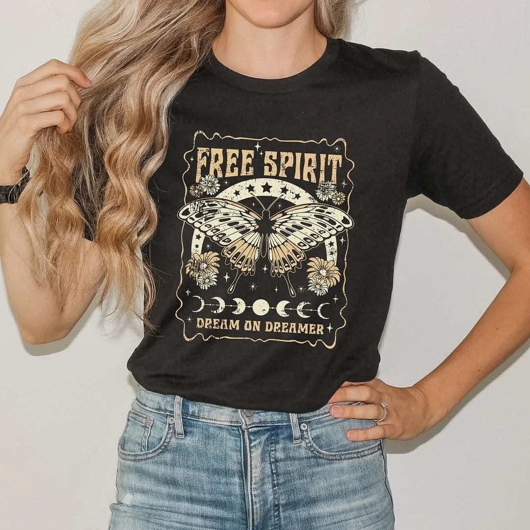 Free Spirit Butterfly Short Sleeve Crewnneck Tee sold by Zulily product image thumbnail 3