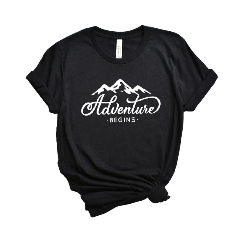 Adventure Begins Short Sleeve Crewnneck Tee sold by Zulily